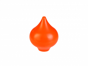 Oranje peervormige sierknop (inwendig/M8)