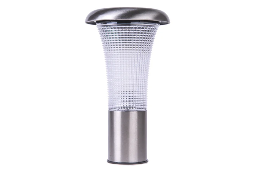 Led verlichte peervormige sierknop PoleStar met zonnecel uitwendig schroefdraad M10