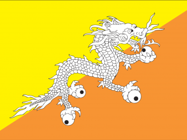 Vlag Bhutan