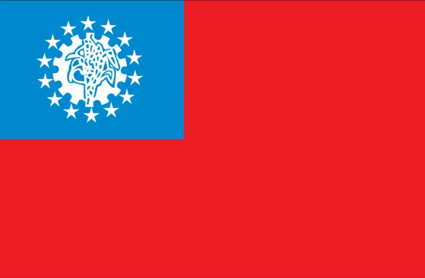 Vlag Myanmar (Birma)
