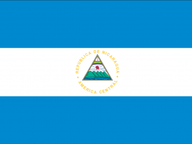 Vlag Nicaragua (met wapen)