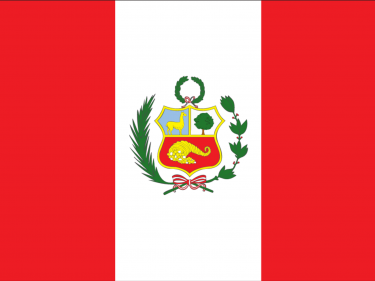 Vlag Peru (met wapen)