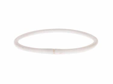 Set plastic ringen (slang wit) 40 cm voor banieren