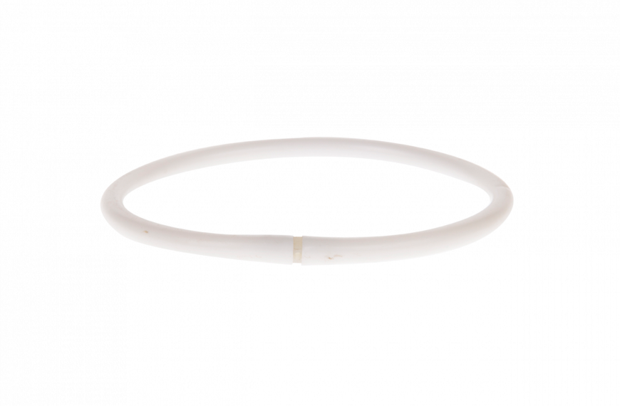 Set plastic ringen (slang wit) 40 cm voor banieren