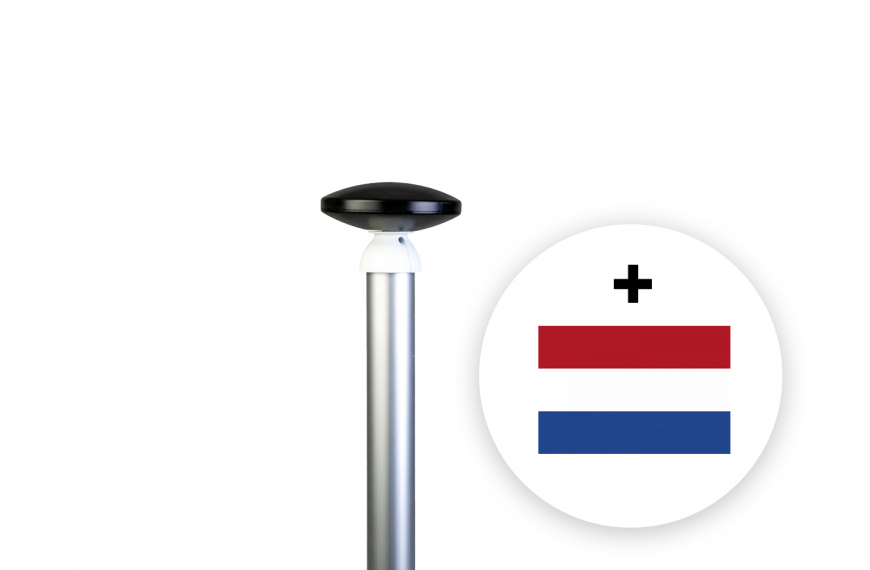 Aluminium cilindrisch 7 meter – 60 mm incl. en grondbuis en gratis NL-vlag