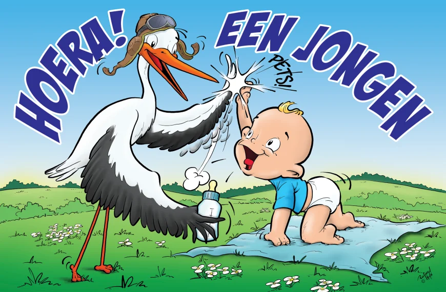 Geboorte vlag Jongen