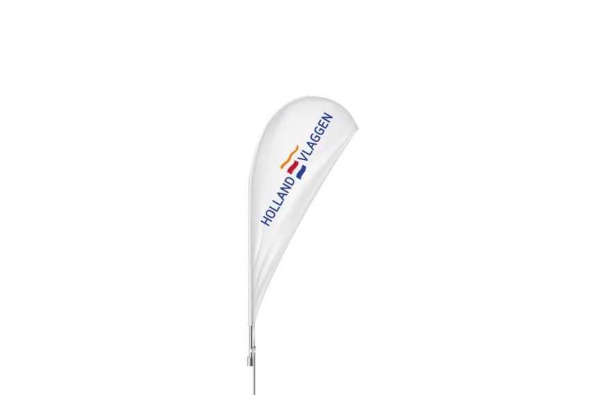 Beachvlag digitaal glanspolyester druppel
