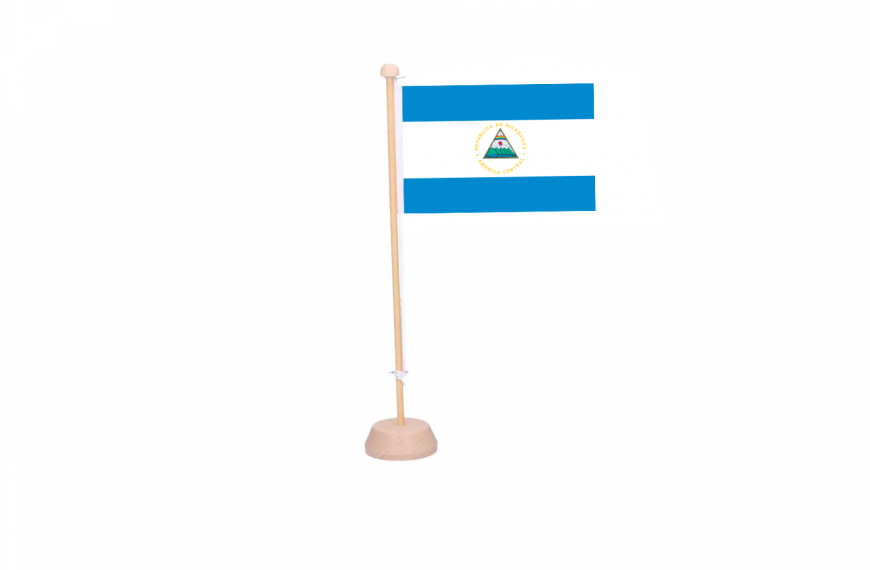 Tafelvlag Nicaragua(metwapen)