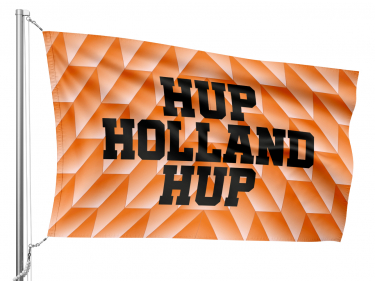Klassieke oranje Hup Holland Hup vlag