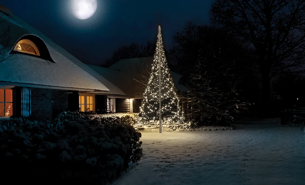 Vlaggenmast kerstbomen