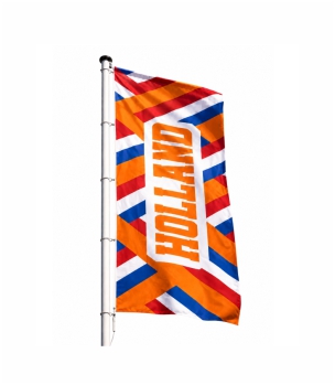 Banier met oranje motief van Nederlandse kleuren