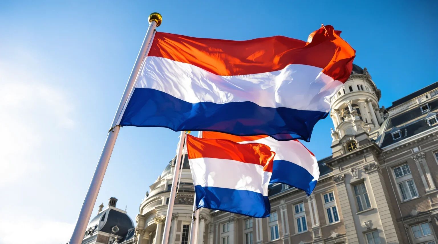 waarom hangt de vlag alleen in den haag uit met prinsjesdag 092003